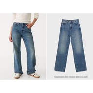 STRADIVARIUS High Waist JEANS STRAIGHT WIDE LEG D92 WIDE-LEG (C0502)