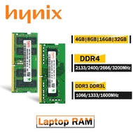 Hynix Laptop RAM Notebook Memory 32GB 16GB 8GB 4GB DDR4 DDR3 DDR3L PC4 PC3 2133P 2400T 2666V 3200A 1333 1600 10600 12800S SODIMM