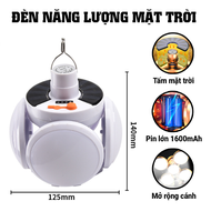 Đèn Năng Lượng Mặt Trời Đèn Tích Điện Cao Cấp Có Ba Chế Độ Sáng Dung Lượng Pin 1600mAh Thương Hiệu