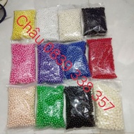 Beads, flat beads 6mm, 8mm, 100g bag