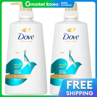 Dove | โดฟ แชมพ ไดล ไชน ขนาดใหญ 680 มล. 2 ขวด