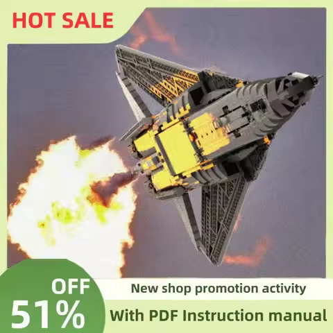 New Moc Military Weapons F-111F Aardvark Jet Fighter Model Custom Puzzle Technology Diy Assembly Kid