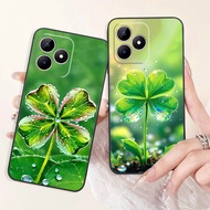 Realme C60 / C61 / C63 / C65S 4-leaf clover case for luck, peace, camera protection