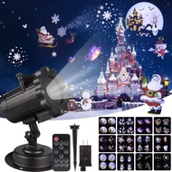 Christmas Laser Projector Animation Effect Stage Spotlight 12 Patterns IP65 Indoor/Outdoor Halloween