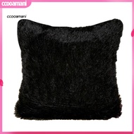 ccooamani|  43x43cm Soft Plush Solid Color Throw Pillow Case Cushion Cover Home Sofa Decor