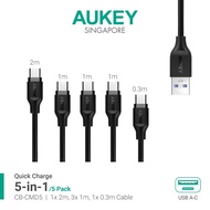 Aukey CB-CMD5 5 in 1 USB 3.0 to USB C Pack