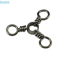 LACYES Three-way Swivel for Carp Fishhooks Swivel Hook Fishing Tackle 3 Way Black Nickle Fishing Con