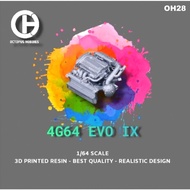 OH28 ENGINE 4G64 MITSUBISHI EVO IX DIECAST 1/64
