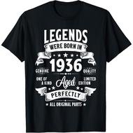 Men's cotton T-shirt Vintage 1936 89 Year Old For Men Women 89th Birthday T-Shirt