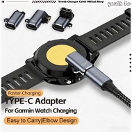 Type C Female to Garmin Watch Charge Adapter Elbow Design Intelligent Watch Charging Connector Conve