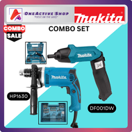 MAKITA COMBO SET - MAKITA 710W Hammer Drill 16 mm (5/8") HP1630 AND MAKITA 3.6V Cordless Screwdriver