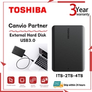 【New】TOSHIBA hard disk CANVIO PARTNER 1TB 2TB 4TB USB3.0 HDD 2.5" Portable External Hard Drives