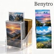 BENYTRO Card Storage Box, Acrylic Transparent Acrylic Card , Durable Secure Storage 100PCS Capacity 