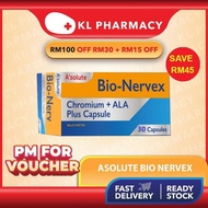 【Shipping from Johor】Asolute Bio-nervex 30s Advance Formula (Vitamin B1, B6, B12, Alpha lipoic Acid,