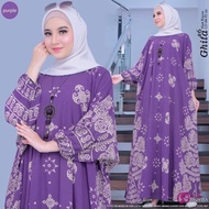 hanya hari ini kaftan motif bunga dress gamis muslim wanita super