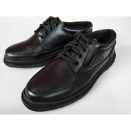 Men Black PVC Leather Shoes/Kasut PVC Hitam Lelaki#9671(Black)