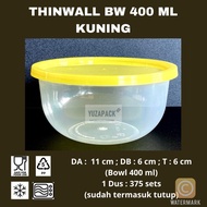 Thinwall Bowl 400 ml Kuning Take Away Box Plastics Microwave