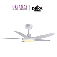 Deka Kronos F5-DC BABY LED 46" 5 Blades DC Motor Ceiling Fan with 3 Color LED Light - Matt Black / Matt White