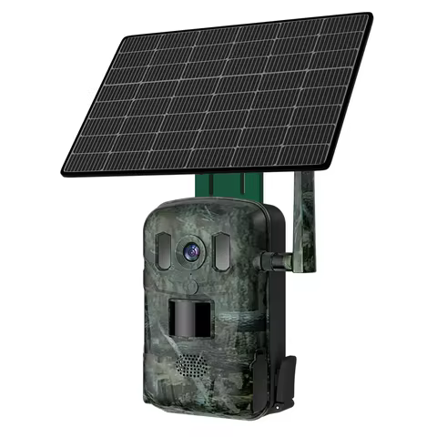 4G Solar Powered Wildlife Trail Camera Photo Traps Camera with Cloud Storage 940nm LEDs Live Stream 