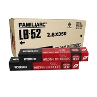 KOBE LB-52 ลวดเชื่อมไฟฟ้า เหล็กเหนียวแรงดึงสูง ขนาด 2.6 / 3.2 / 4.0 mm. (ยกกล่อง 20 กก.) เหล็กเหนียว