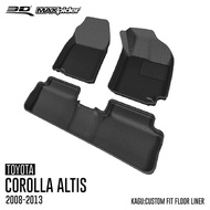3D Mats พรมปูพื้นรถยนต์ TOYOTA ALTIS ปี 2008 - 2013 (E140/E150) พรมกันลื่น พรมกันนํ้า พรมรถยนต์