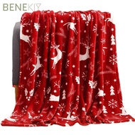 BENEKIY Sofa Blanket, Washable Elk Snowflake Cosy Snuggle Blanket,  Flannel Soft Winter Warm Xmas Fl