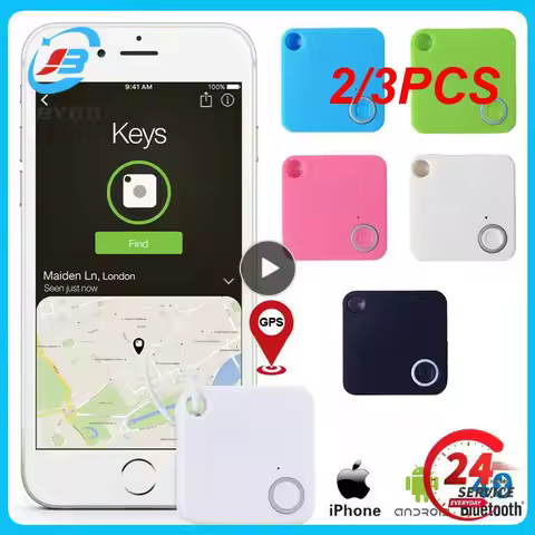 2/3PCS Mini Tile Mate GPS Bluetooth-compatible Tracker Key Finder Locator Anti-Lose Tracking Device 