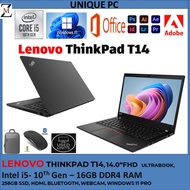 Lenovo ThinkPad T14-T14S (Gen 1) INTEL CORE i5-10TH GEN / CORE i7 -1OTH GEN/ 32GB DDR4, 512GB NVMe S
