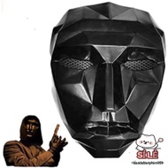 ```Boss mask from Squid Game, unique Halloween costume accessory for Squid Game fans.```