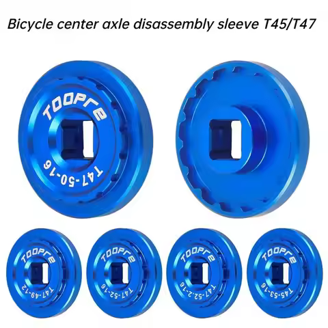Bicycle Bottom Bracket Removal Tool T45 T47 Threaded BB Socket Wrench for Road Mountain Bike Crankse