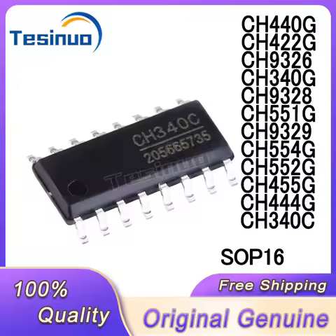 10/PCS New CH340C CH340G CH422G CH440G CH444G CH455G CH551G CH552G CH554G CH9326 CH9328 CH9329 SOP16