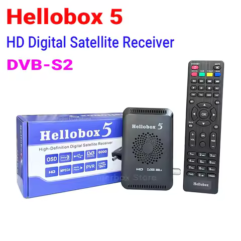 Hellobox 5 DVB-S2 Digital Satellite Receiver Support WiFi Dongle 3G Modem USB 2.0 Full HD DVBS2 hell