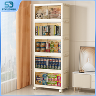 Transparency Almari Baju Plastik Cabinet Storage Box Cabinet Kitchen Chest Drawer Kabinet Dapur