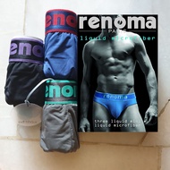 NEW - RENOMA BRAND UNDERWEAR 3-PIECES BRIEF LIQUID (RANDOM COLOR)