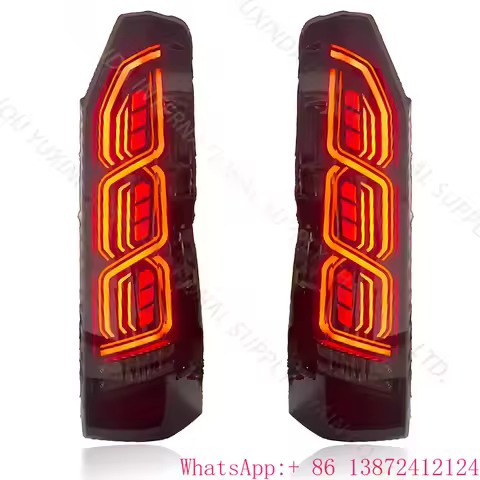 Car LED Taillights for Toyota Hiace 200 2005-2018 Hiace 300 2019-2024 Water Running Light 05-18 19-2