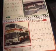 [割愛內部影集] 九鐵巴士 KCR/MTR Bus 25週年2012年珍貴圖片紀念圖集/月曆 巴士模型 保存完好