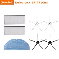 for Xiaomi roborock S7 T7s plus robot vacuum cleaner scrub cloth replacement parts 5 arm side brush hepa filter accessories