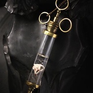 Syringe with Bird Skull Necklace by Defy