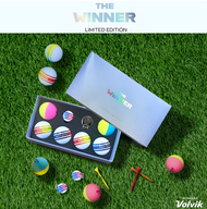 [🚚จัดส่งไว] Volvik The Winner Golf Ball Set(6ea Balls+Ball Marker)