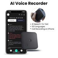 FoCase AI Voice Recorder with Speech-to-Text & Summarization, Audio Recorder for Calls, Lectures,Mee