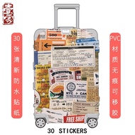 127 Retro Boarding Pass Luggage Stickers Tickets Boat Tickets Travel Commemorative Labels Postmark S