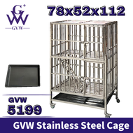 GVW 5199 Sangkar Kucing Murah Cage Cat Large Stainless Steel Cage Cat House Indoor Dog Cage Rumah Ku