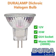 ✨READY STOCK✨ DURALAMP Dichroic 12V 35W FTH 30° GU4 Halogen Bulb Halogen Lamp, Warm White / 3000K