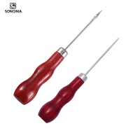 [SONONIA] Leather Sewing Awl  with Wood Handle,Scratch Awl Tool Hand Stitcher for