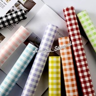 Plaid Cellophane Flower Wrapping Paper Square Pattern Cellophane