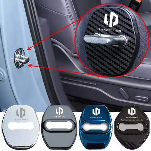 Car Door Lock Cover Auto Emblems Case for Leapmotor Leap Motor S01 C11 C01 C16 D19 A10 B10 B01 T03 B