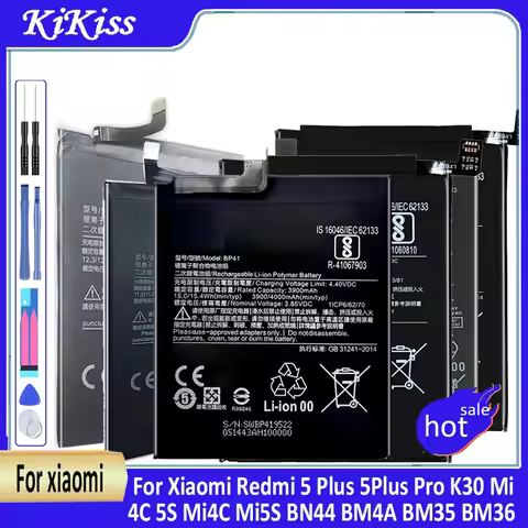 Battery For Xiaomi Redmi Note 2 3 5A 7 8 Pro 4 4X 5 8T BM45 BM46 BM47 BN31 BN41 BN43 BN45 BN46 BN4A 