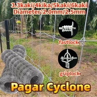 Pagar Cyclone fastlock griplock 2.5mm Pagar Lembu Cyclone Kambing Rusa Kebun Durian Sawit Agro