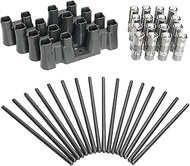 16PCS LS7 Hydraulic Roller Lifters + 4PCS Guide Trays + 16PCS Pushrods, for LS1 LS2 LS3 LS6 LQ4 LQ9 