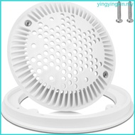 YIN 8Inch Round Pool Drain Cover Set Main Drain Suction Cover Pool Maintenance Accessory Plastic Tex